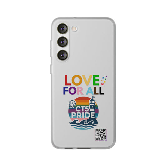 Colorful CT5 Pride (Love for all) Phone Case, LGBTQIA+ Flexi Cases, Love for All Gifts, Stylish Phone Accessories, Pride Month Celebration