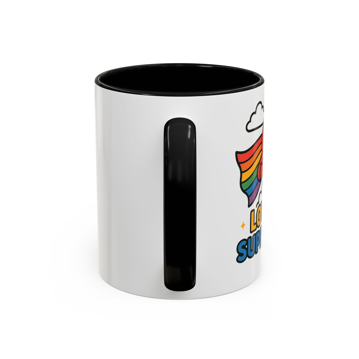 Love is a Super Power - Accent Coffee Mug (11, 15oz)