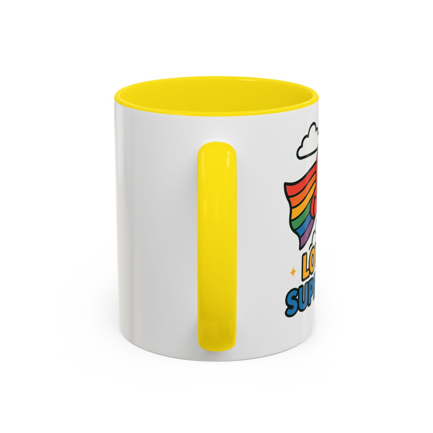 Love is a Super Power - Accent Coffee Mug (11, 15oz)