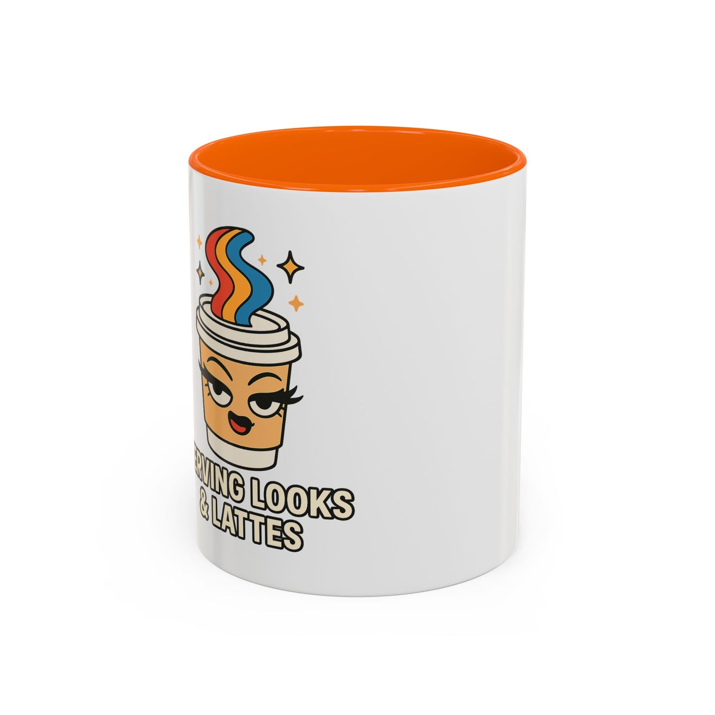 Serving Latte's and Looks - Accent Coffee Mug (11, 15oz)