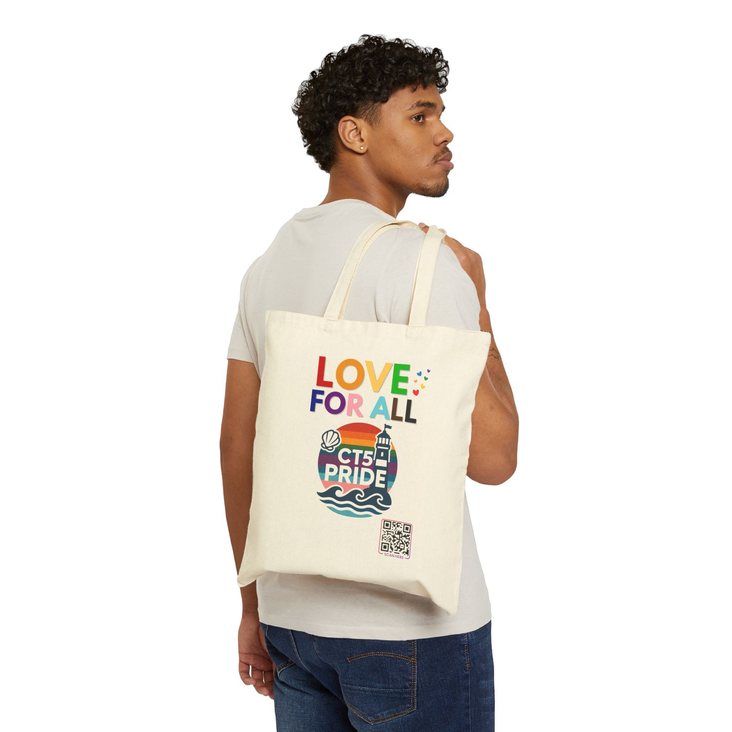 Canvas Tote Bag (Straight? No Curvy) Reusable Eco-Friendly Shopping Bag | Gift for LGBTQ+ | Beach, Market, Everyday Use