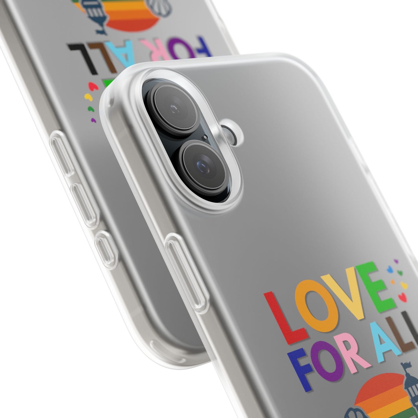 Colorful CT5 Pride (Love for all) Phone Case, LGBTQIA+ Flexi Cases, Love for All Gifts, Stylish Phone Accessories, Pride Month Celebration