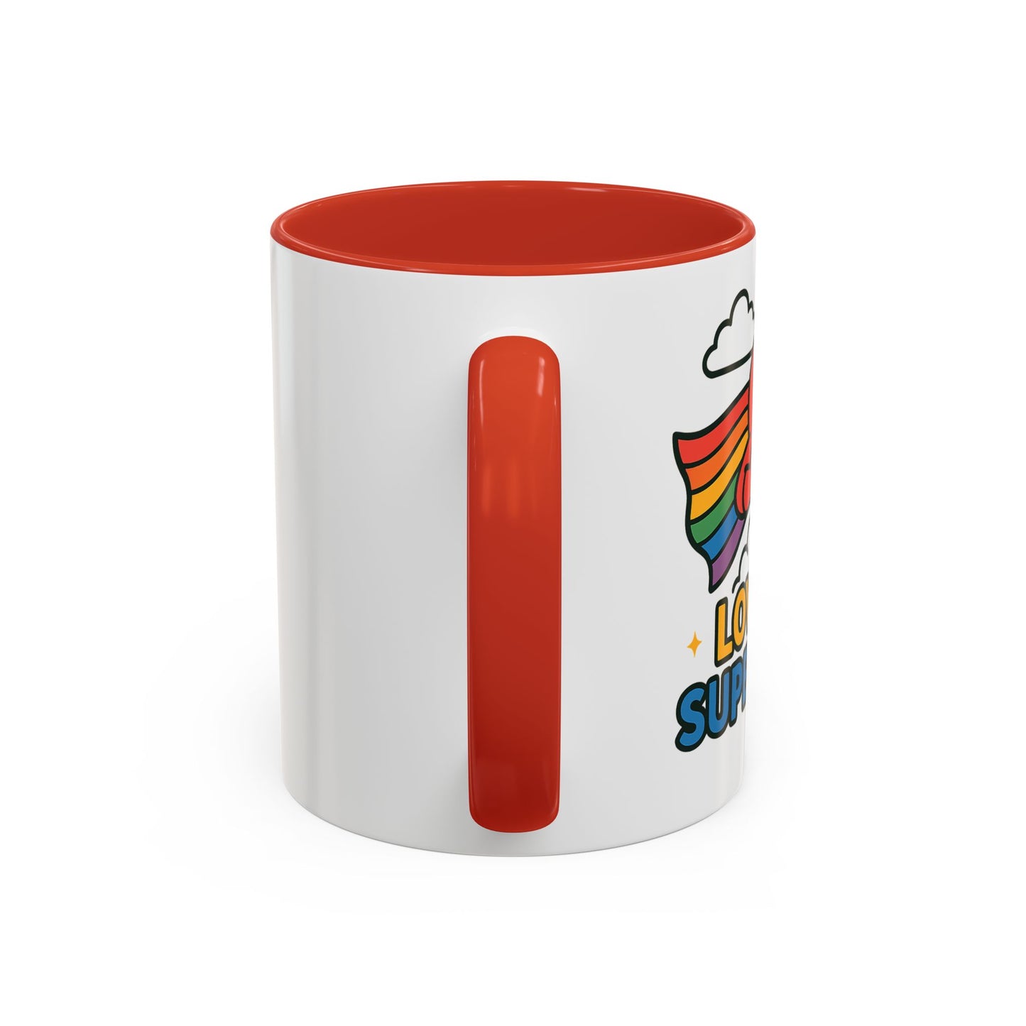 Love is a Super Power - Accent Coffee Mug (11, 15oz)