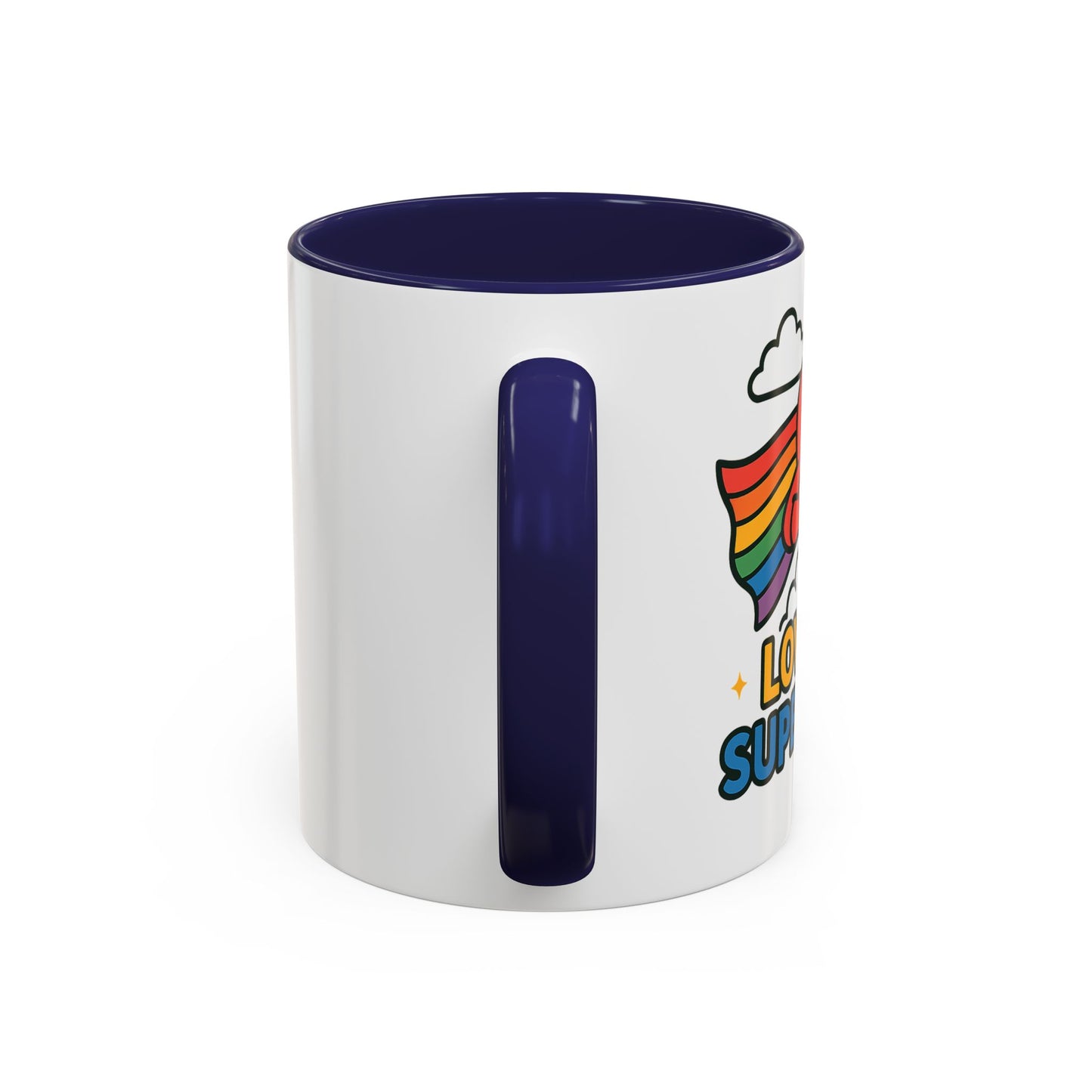 Love is a Super Power - Accent Coffee Mug (11, 15oz)