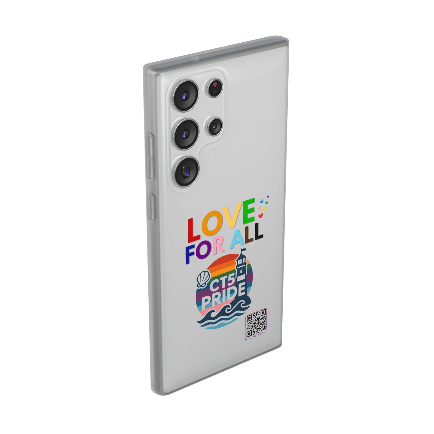 Colorful CT5 Pride (Love for all) Phone Case, LGBTQIA+ Flexi Cases, Love for All Gifts, Stylish Phone Accessories, Pride Month Celebration