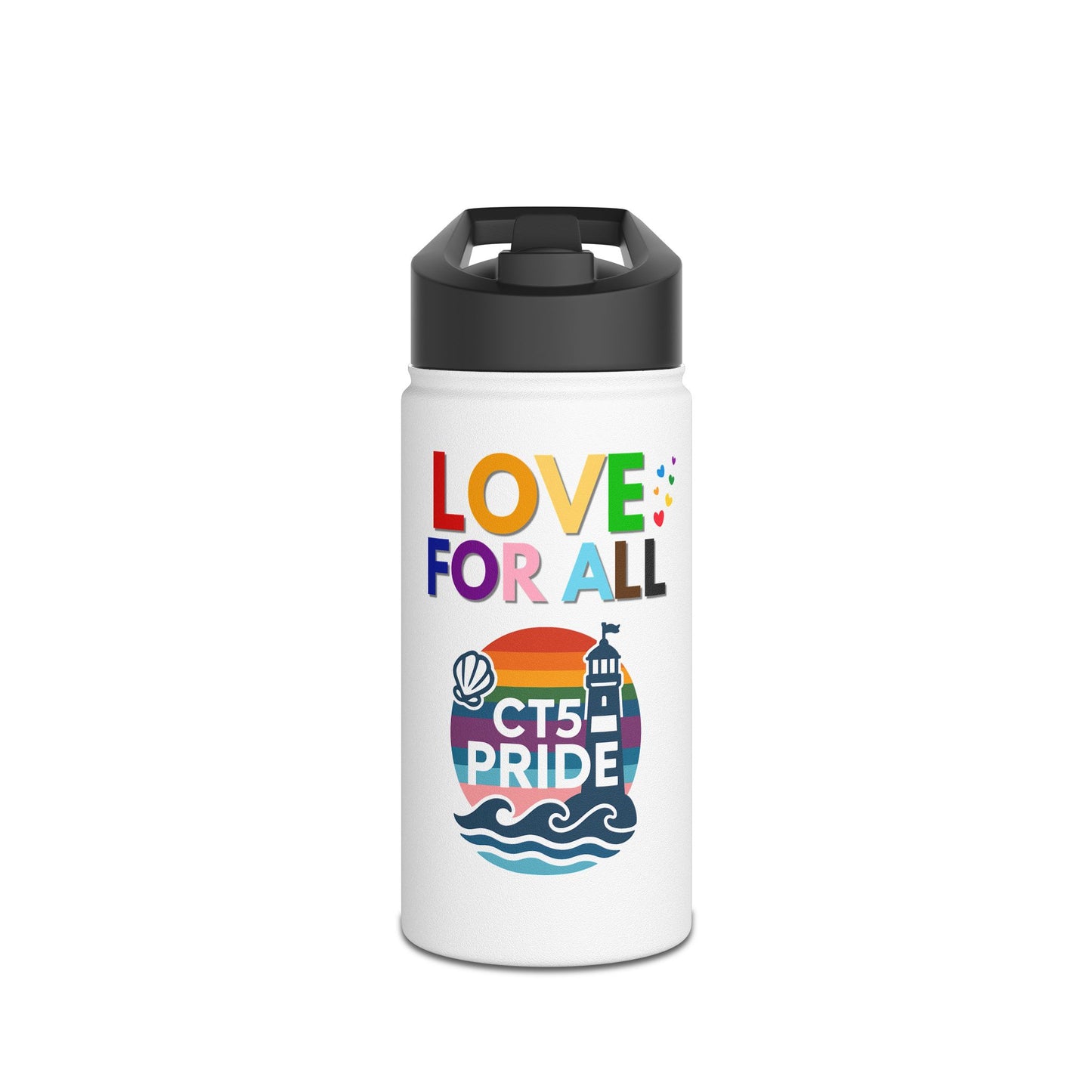 CT5 Pride (Love for All)  Stainless Steel Water Bottle, Standard Lid