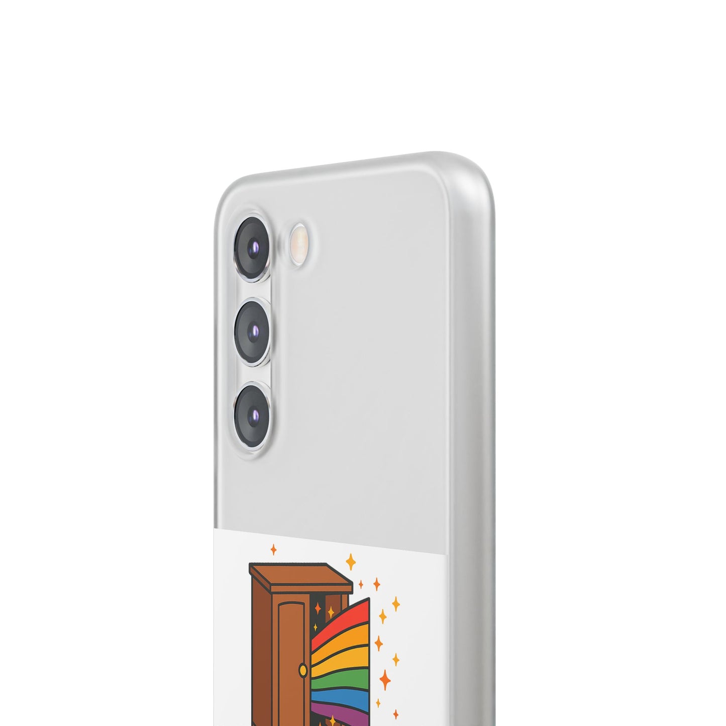 Colourful Phone Case (Closets are for Clothes), LGBTQIA+ Flexi Cases, Love for All Gifts, Stylish Phone Accessories, Pride Month Celebration
