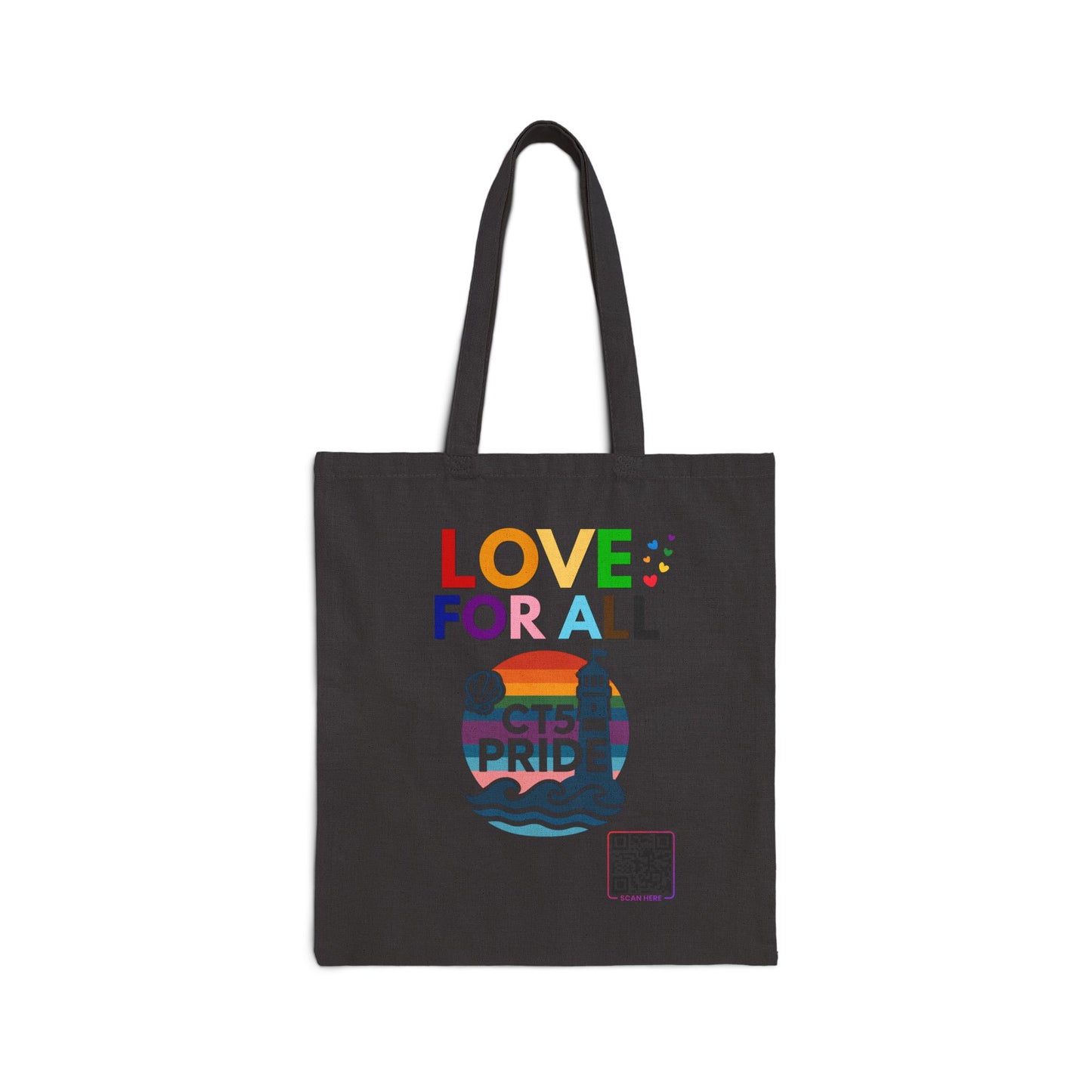 Canvas Tote Bag (Love is a Superpower) Reusable Eco-Friendly Shopping Bag | Gift for LGBTQ+ | Beach, Market, Everyday Use
