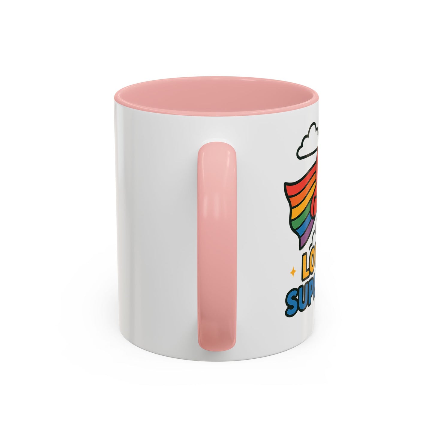 Love is a Super Power - Accent Coffee Mug (11, 15oz)