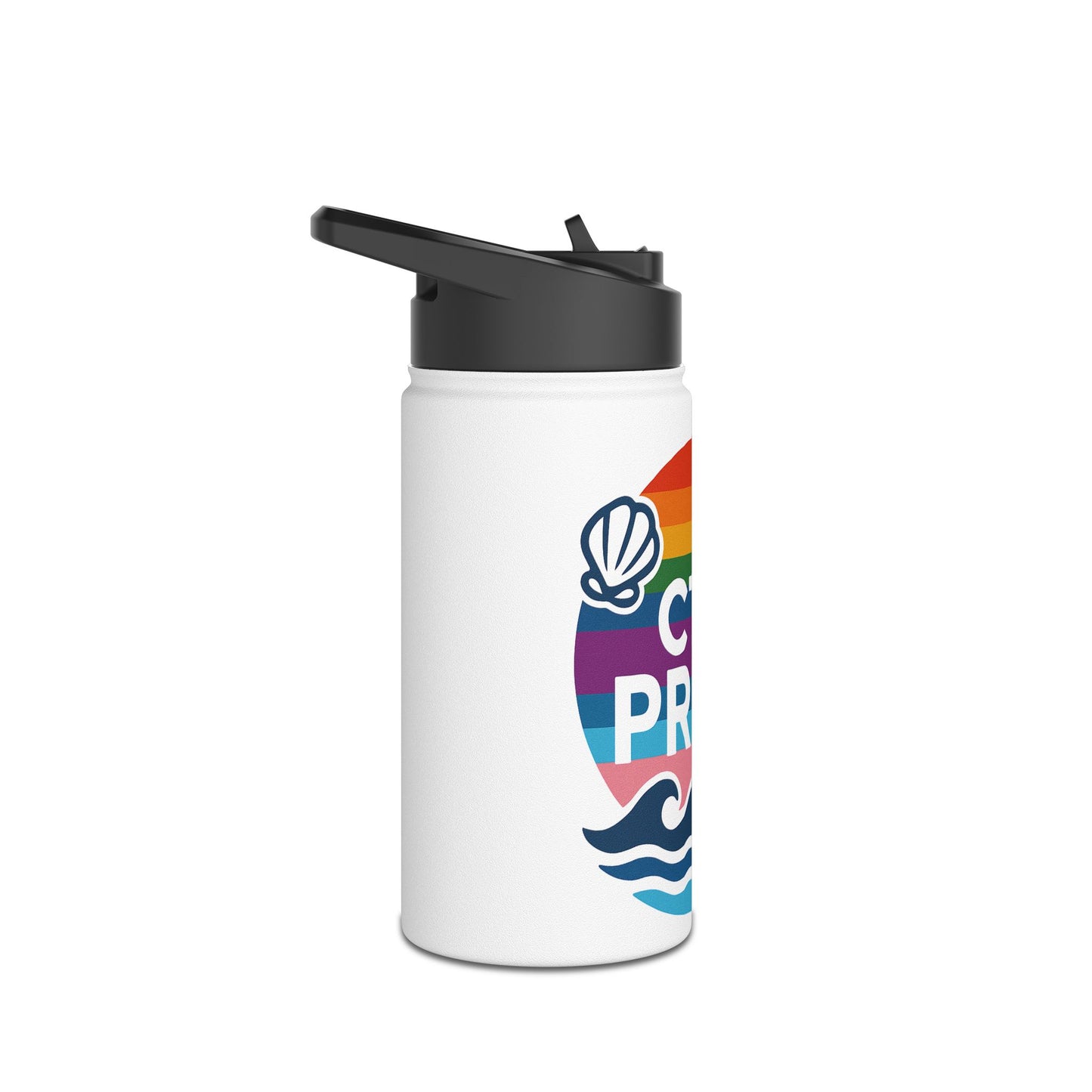 CT5 Pride Stainless Steel Water Bottle, Eco-Friendly Hydration, LGBTQ+ Pride Gift, Travel Mug, Summer Festival Accessory, Outdoor Sports Gear