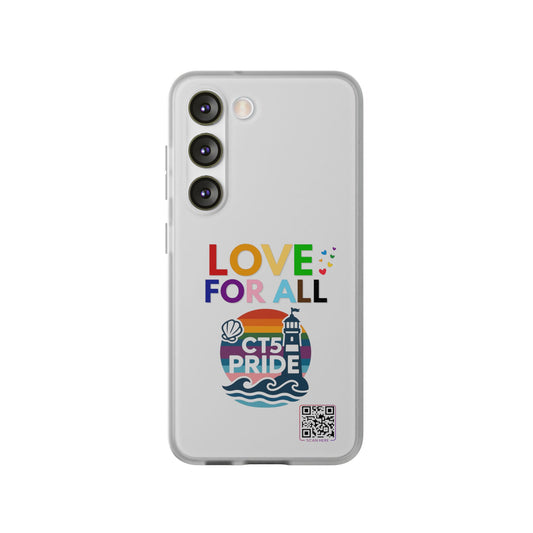 Colorful CT5 Pride (Love for all) Phone Case, LGBTQIA+ Flexi Cases, Love for All Gifts, Stylish Phone Accessories, Pride Month Celebration