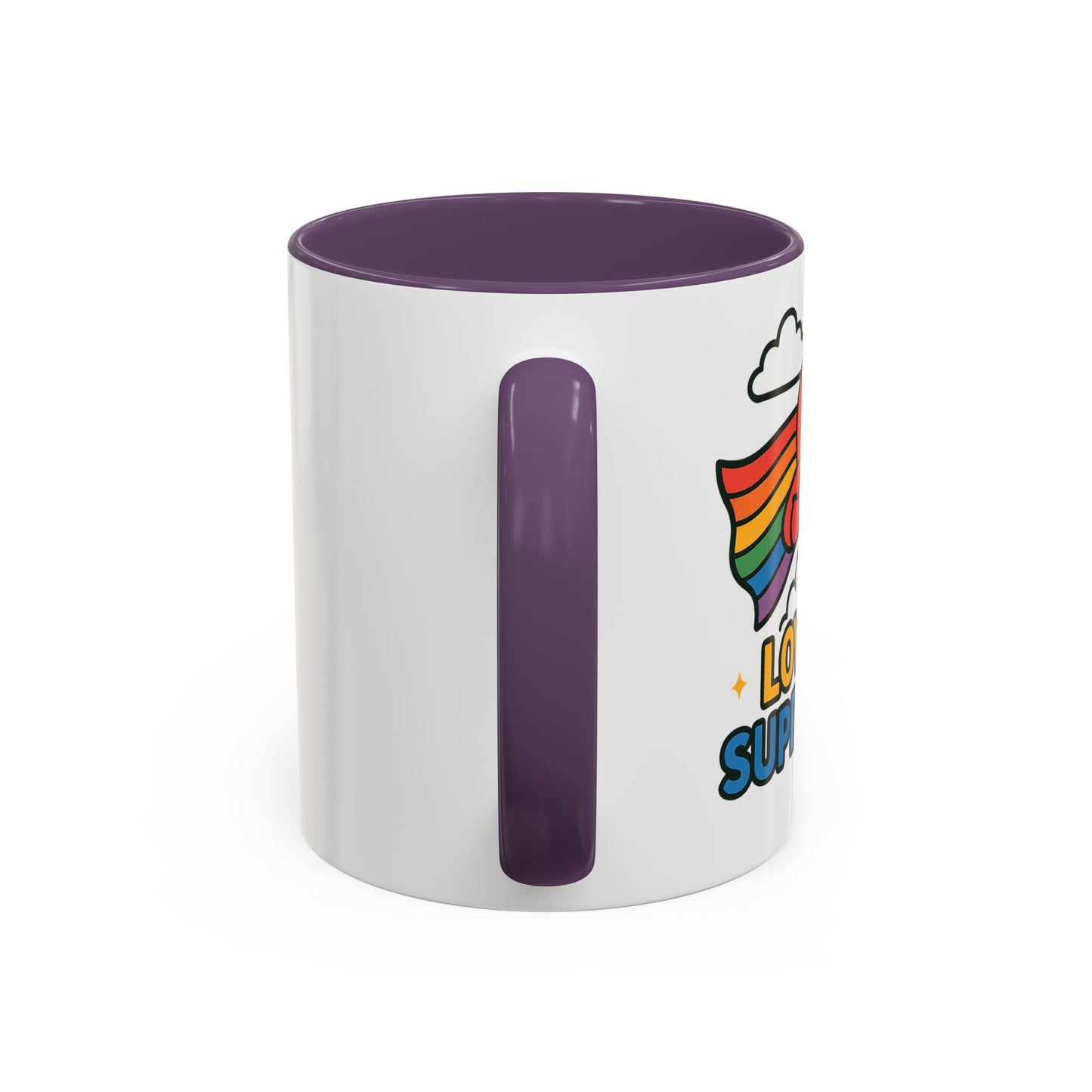 Love is a Super Power - Accent Coffee Mug (11, 15oz)