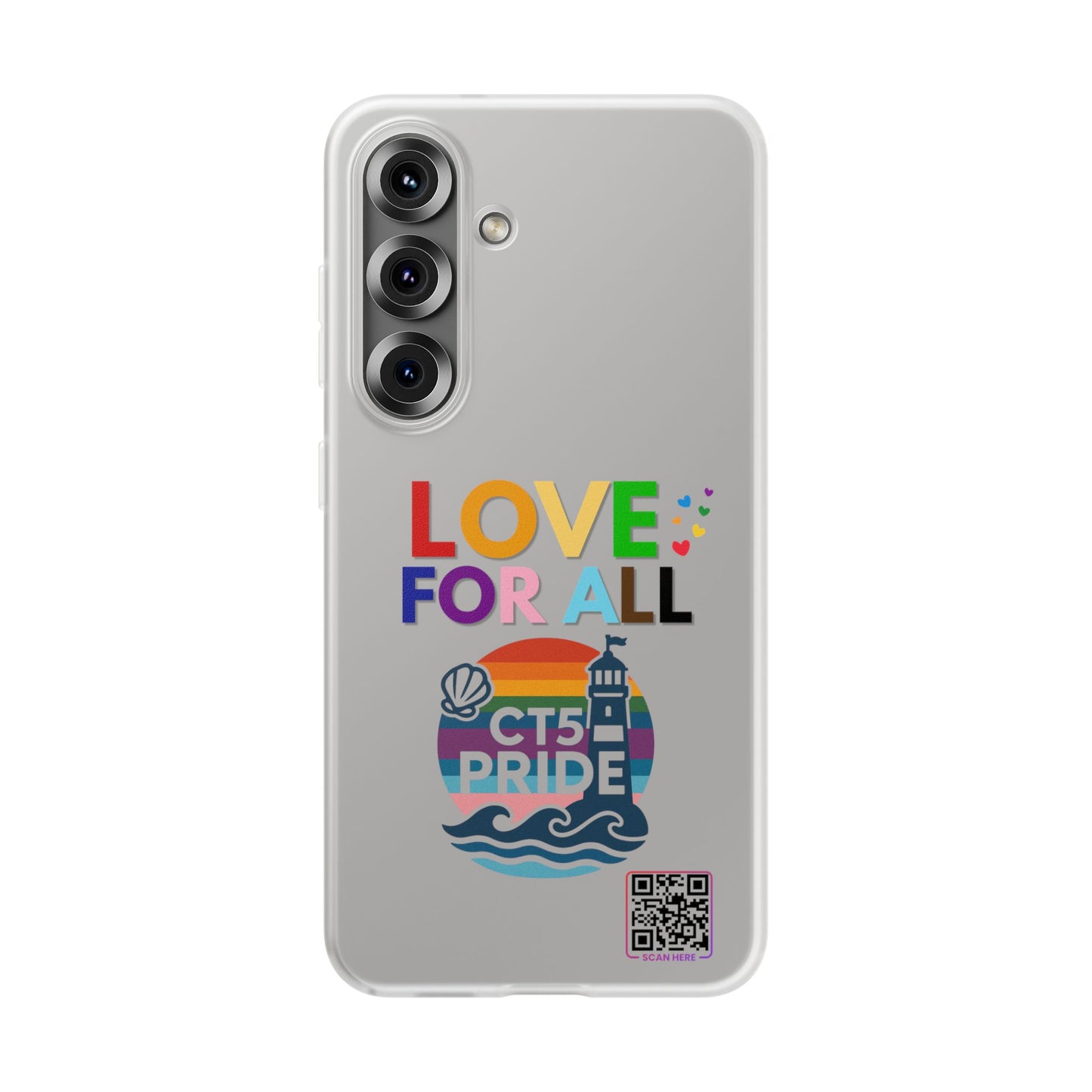 Colorful CT5 Pride (Love for all) Phone Case, LGBTQIA+ Flexi Cases, Love for All Gifts, Stylish Phone Accessories, Pride Month Celebration