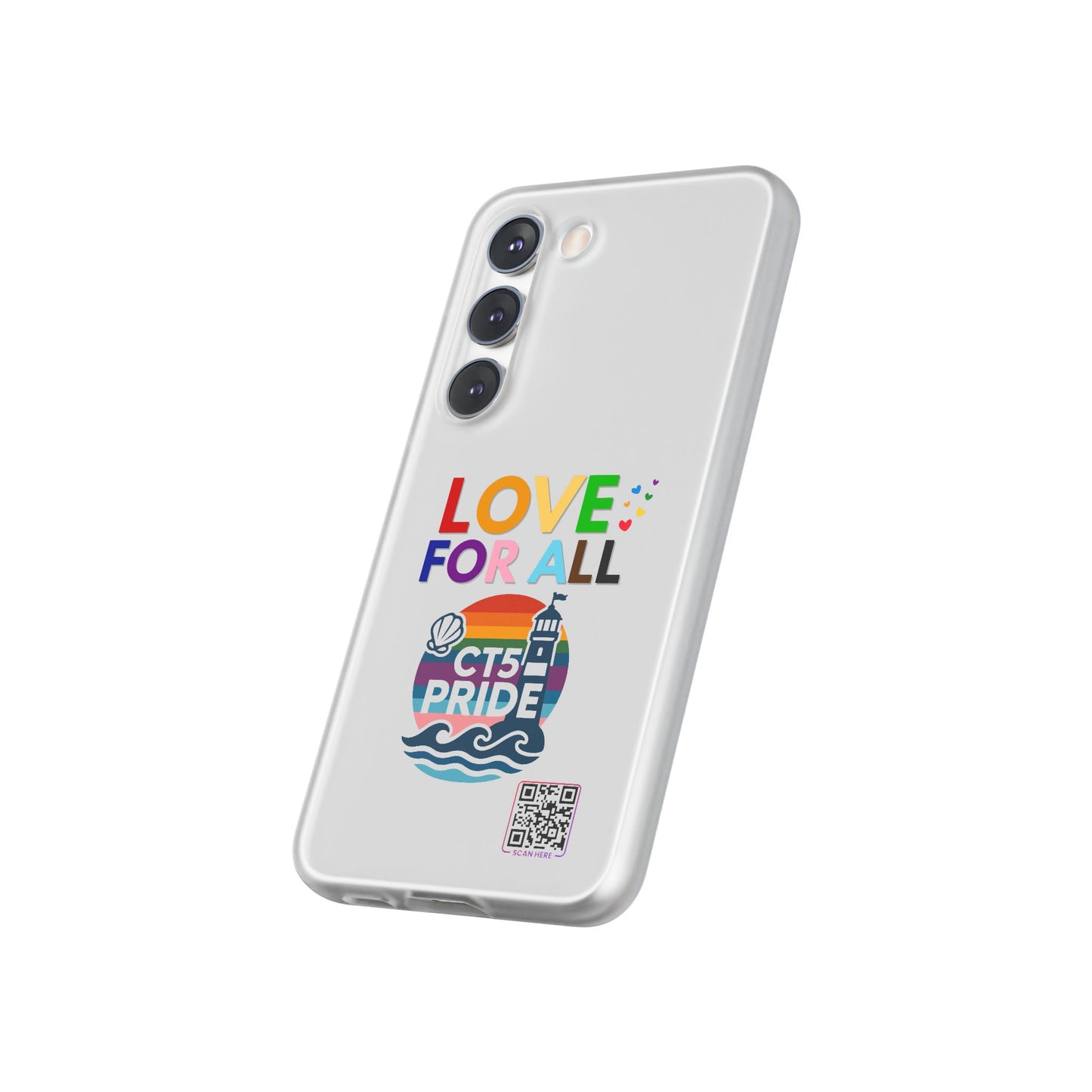 Colorful CT5 Pride (Love for all) Phone Case, LGBTQIA+ Flexi Cases, Love for All Gifts, Stylish Phone Accessories, Pride Month Celebration