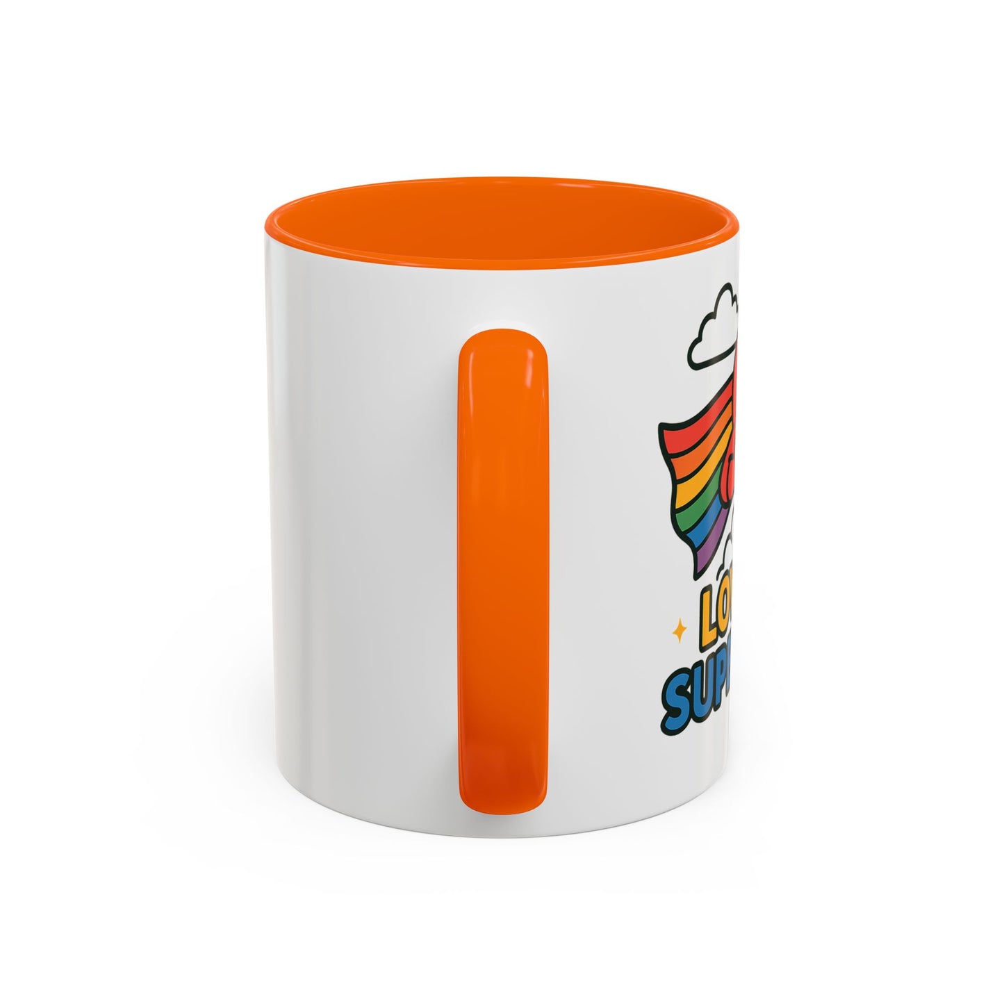 Love is a Super Power - Accent Coffee Mug (11, 15oz)