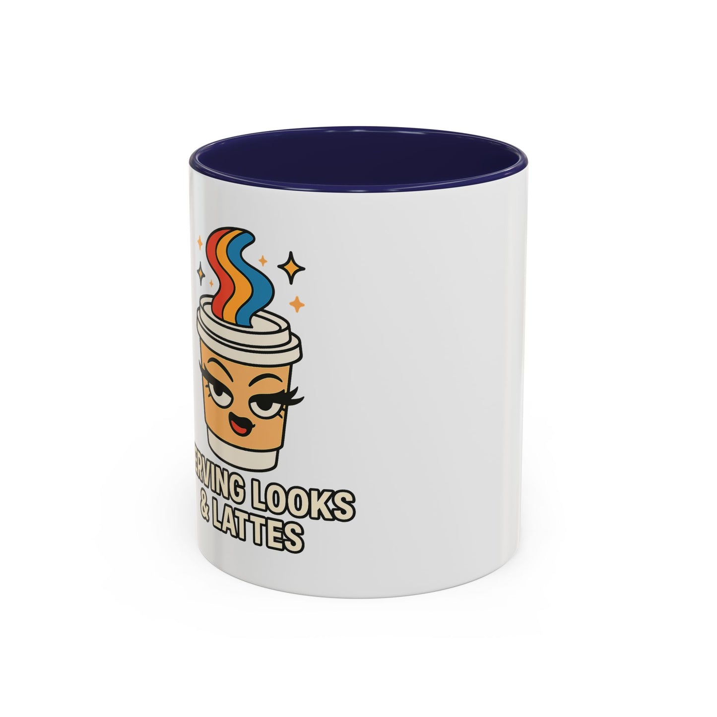 Serving Latte's and Looks - Accent Coffee Mug (11, 15oz)