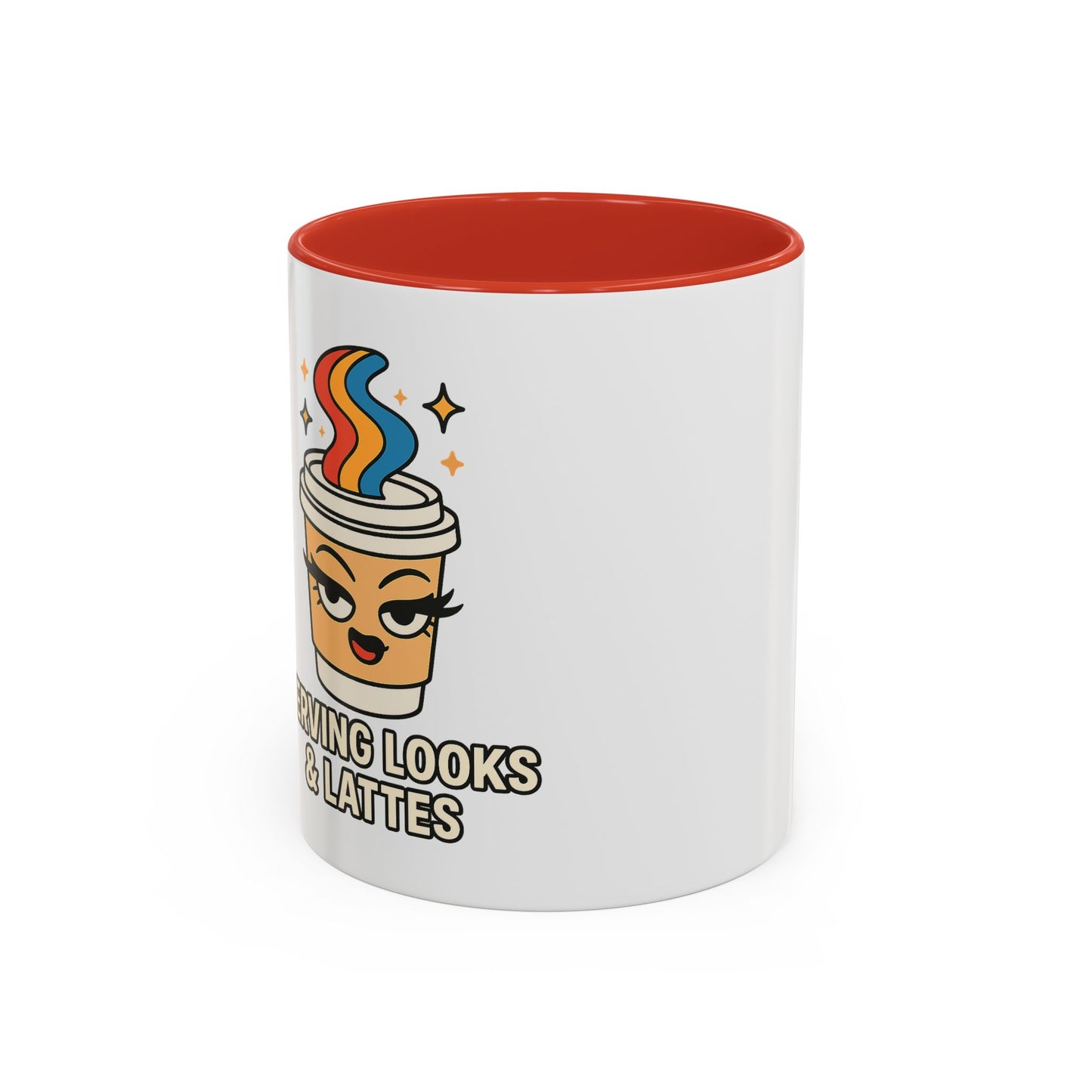 Serving Latte's and Looks - Accent Coffee Mug (11, 15oz)