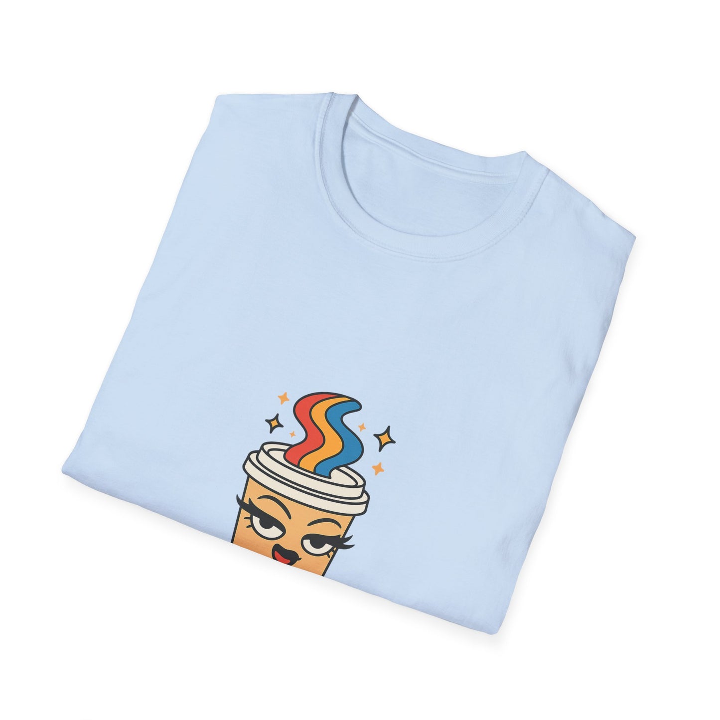 Serving Looks and Latte's Unisex soft-style t-shirt