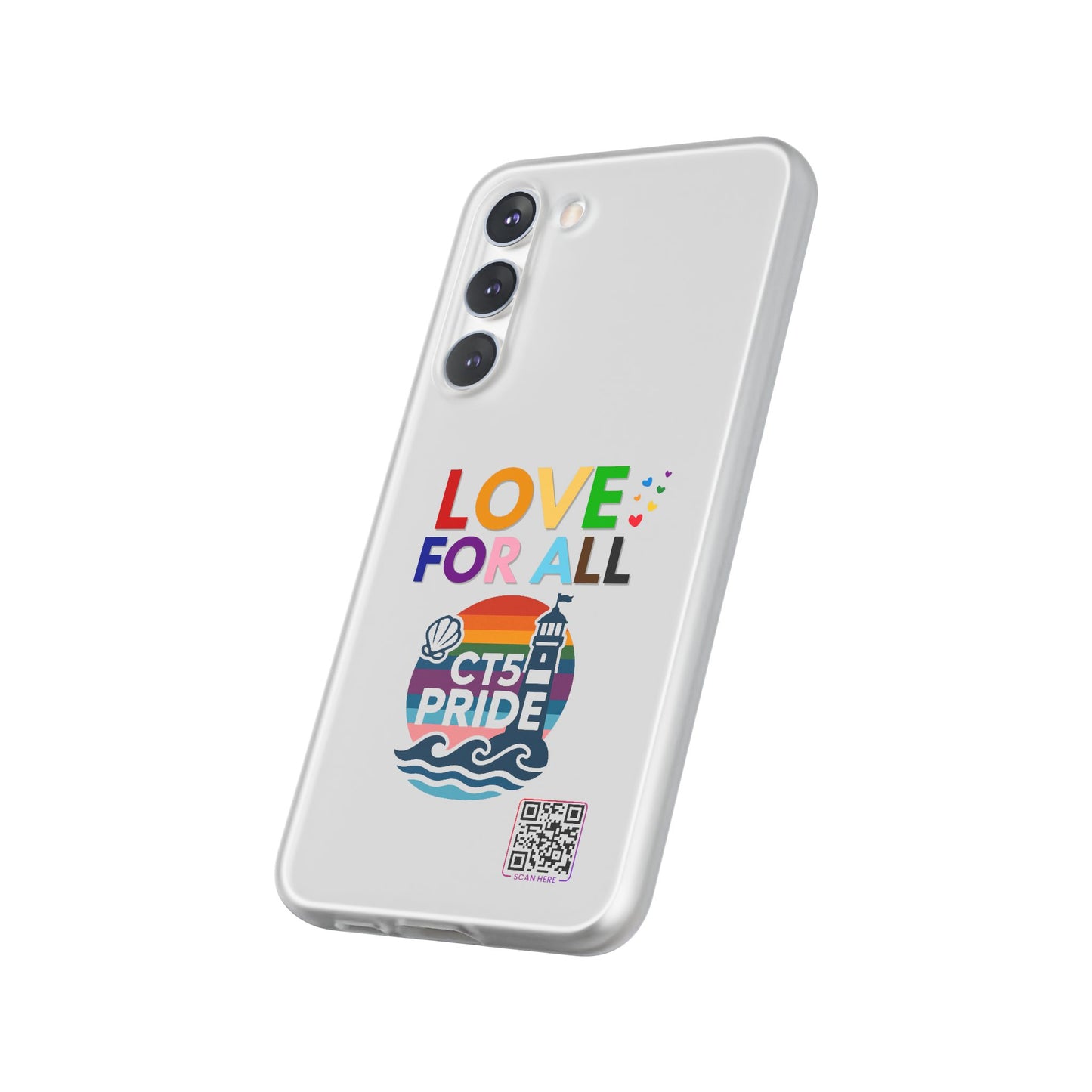 Colorful CT5 Pride (Love for all) Phone Case, LGBTQIA+ Flexi Cases, Love for All Gifts, Stylish Phone Accessories, Pride Month Celebration