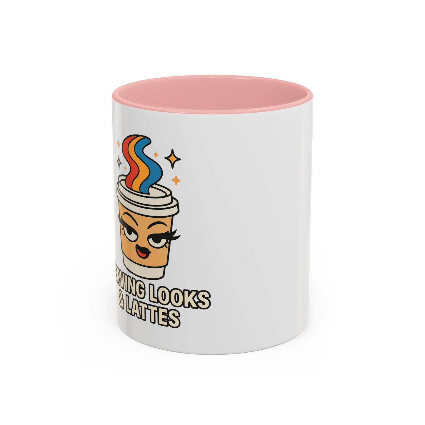 Serving Latte's and Looks - Accent Coffee Mug (11, 15oz)
