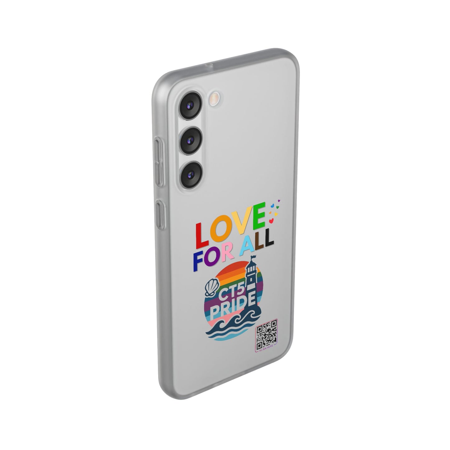 Colorful CT5 Pride (Love for all) Phone Case, LGBTQIA+ Flexi Cases, Love for All Gifts, Stylish Phone Accessories, Pride Month Celebration