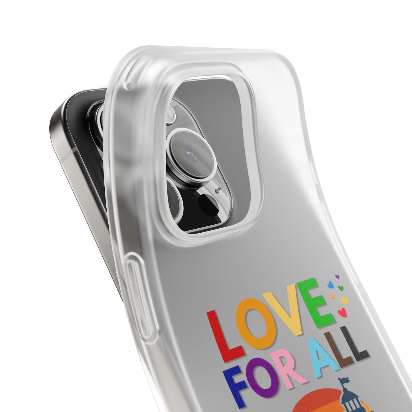 Colorful CT5 Pride (Love for all) Phone Case, LGBTQIA+ Flexi Cases, Love for All Gifts, Stylish Phone Accessories, Pride Month Celebration